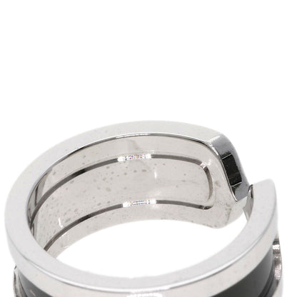 CARTIER   Ring C2 Black Lacquer #51 K18 White Gold Ladies