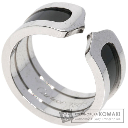 CARTIER   Ring C2 Black Lacquer #51 K18 White Gold Ladies