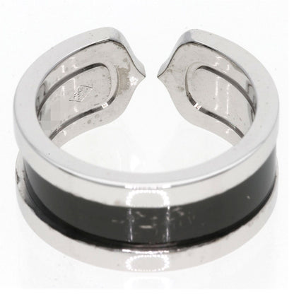 CARTIER   Ring C2 Black Lacquer #51 K18 White Gold Ladies