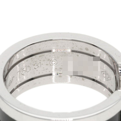 CARTIER   Ring C2 Black Lacquer #51 K18 White Gold Ladies