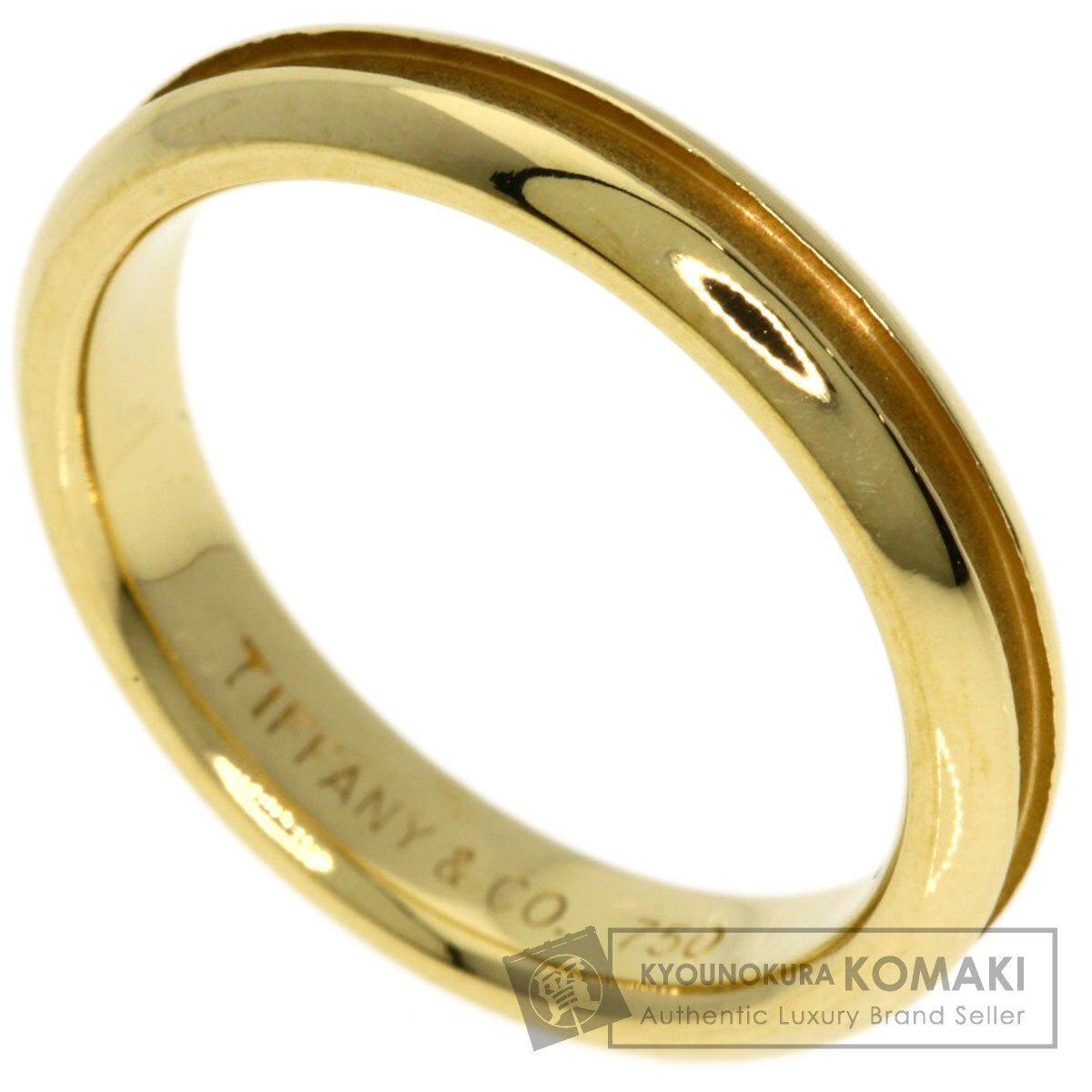 TIFFANY&Co.   Ring Grooved K18 Yellow Gold Ladies