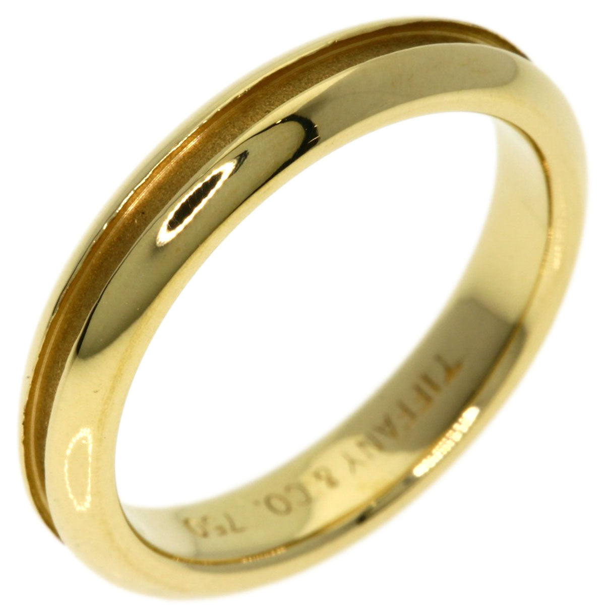 TIFFANY&Co.   Ring Grooved K18 Yellow Gold Ladies