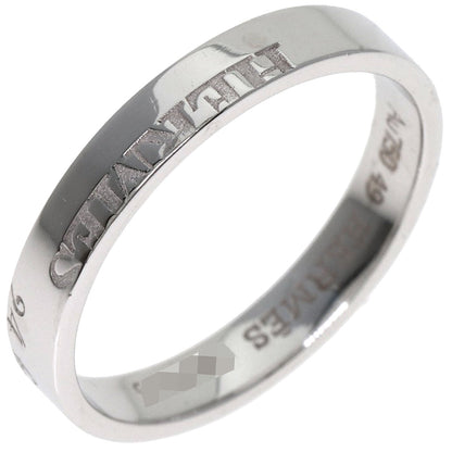 HERMES Wedding Band #49 Ring K18 White Gold Ladies [Used]