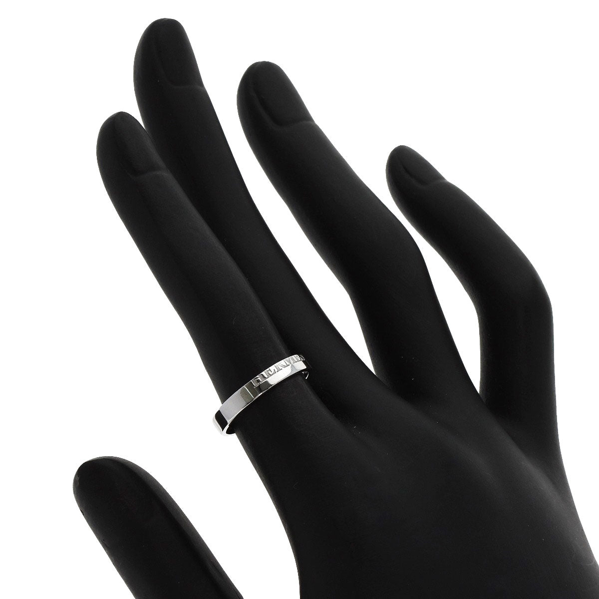 HERMES Wedding Band #49 Ring K18 White Gold Ladies [Used]