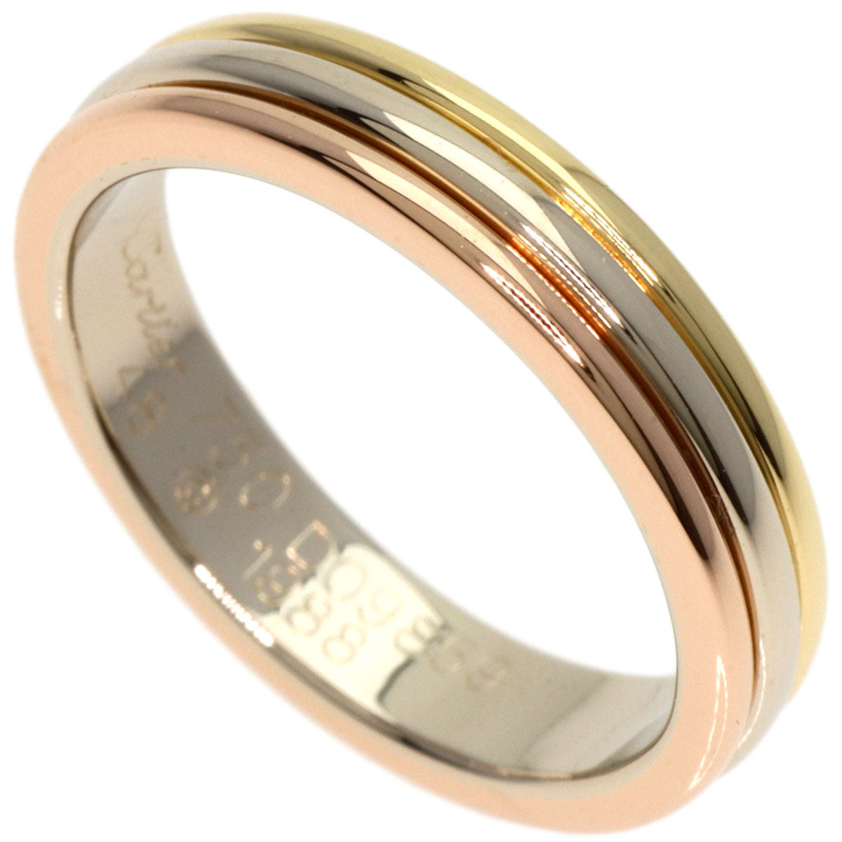 CARTIER   Ring Three colors # 48 K18 Yellow Gold 18K Pink GoldLadies