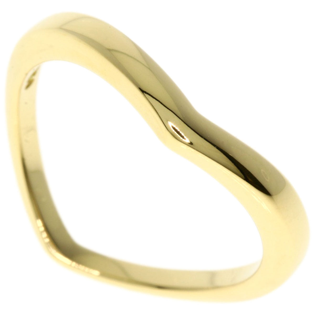 TIFFANY&Co.   Ring V band K18 Yellow Gold Ladies