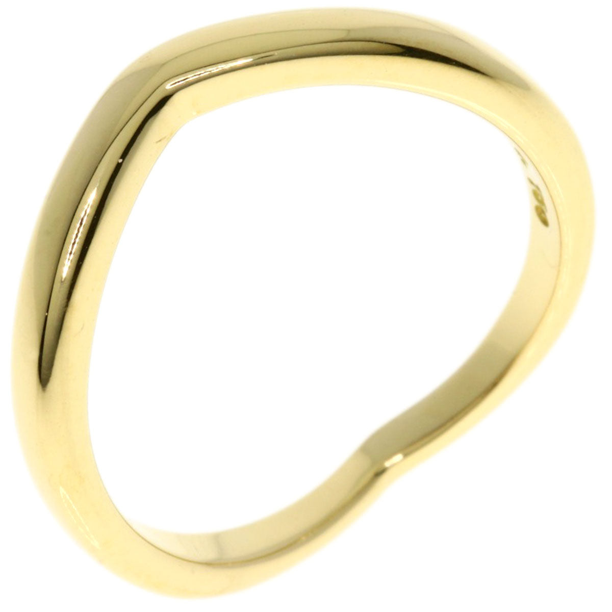 TIFFANY&Co.   Ring V band K18 Yellow Gold Ladies