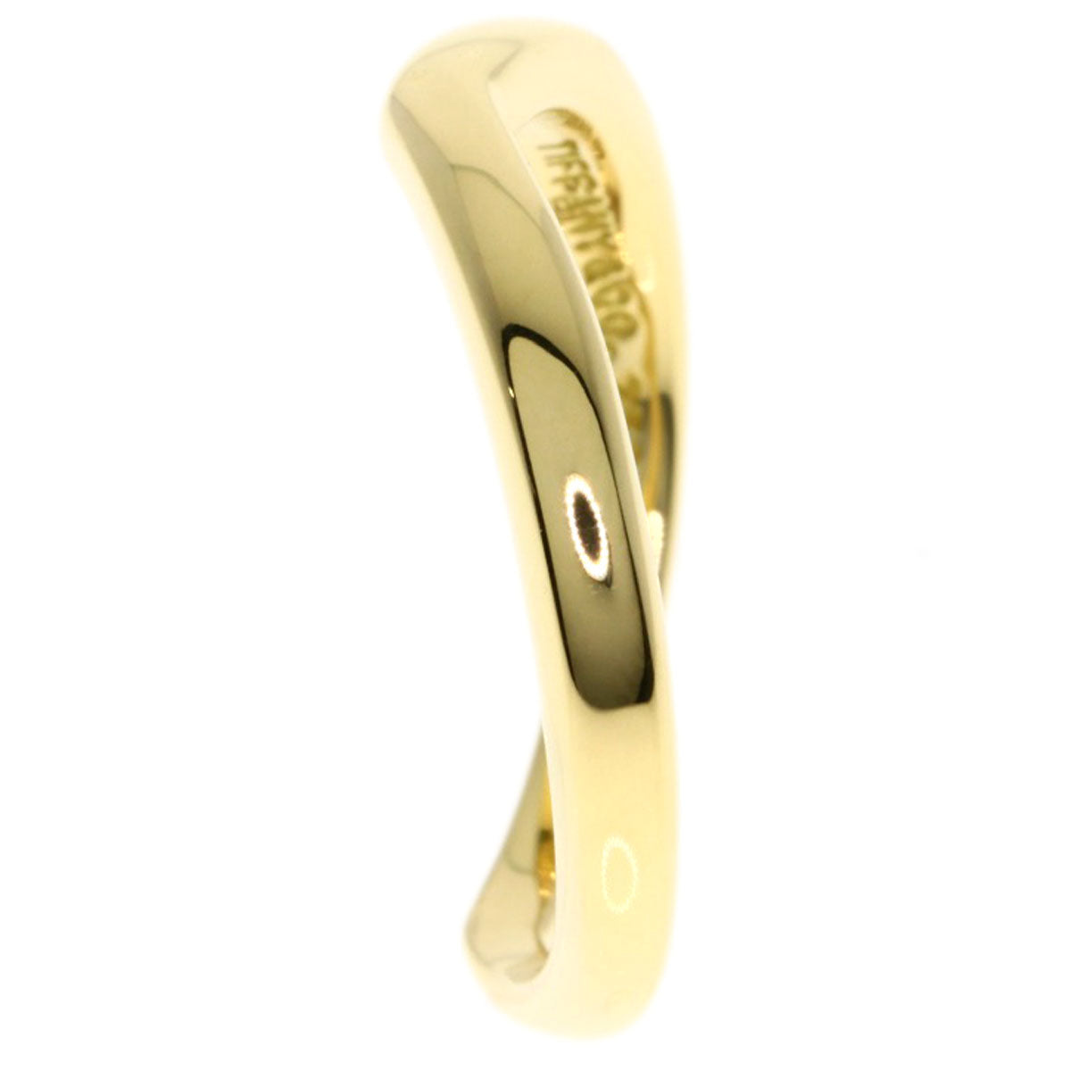 TIFFANY&Co.   Ring V band K18 Yellow Gold Ladies