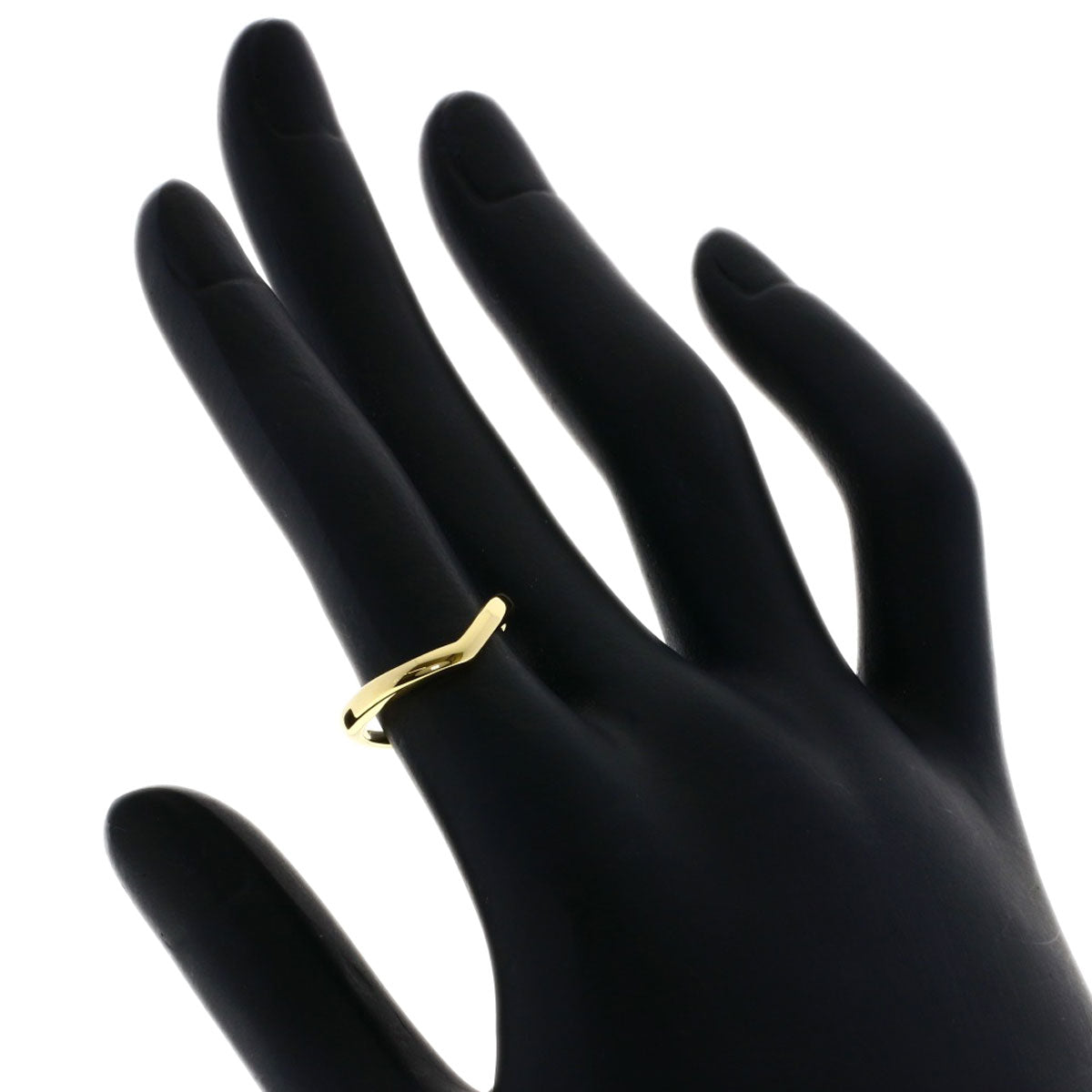 TIFFANY&Co.   Ring V band K18 Yellow Gold Ladies