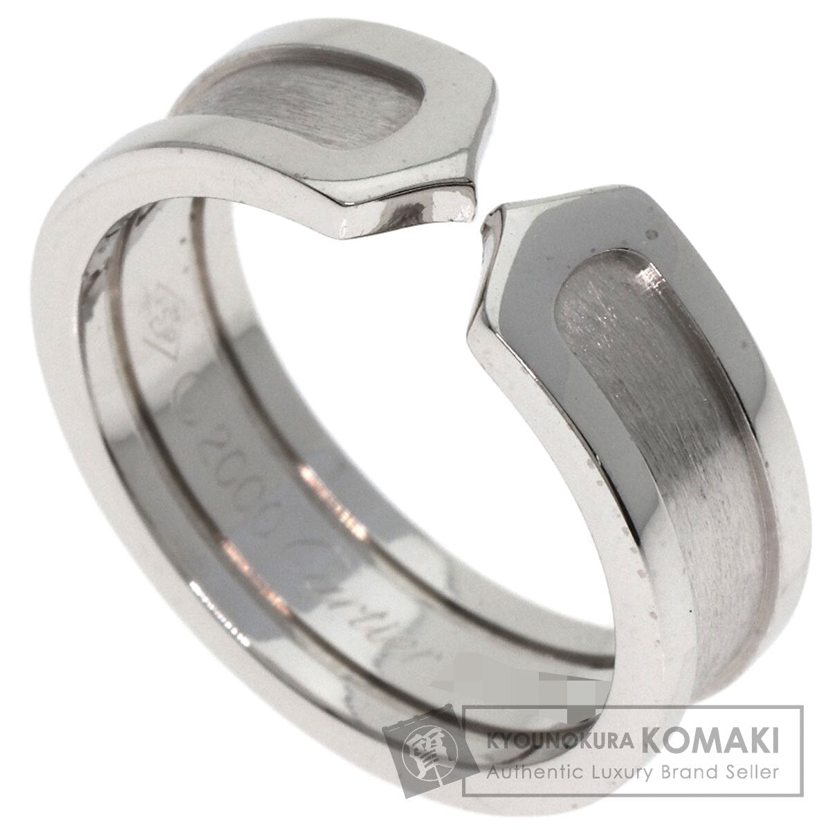 CARTIER   Ring C2 Ring SM #54 K18 White Gold Ladies