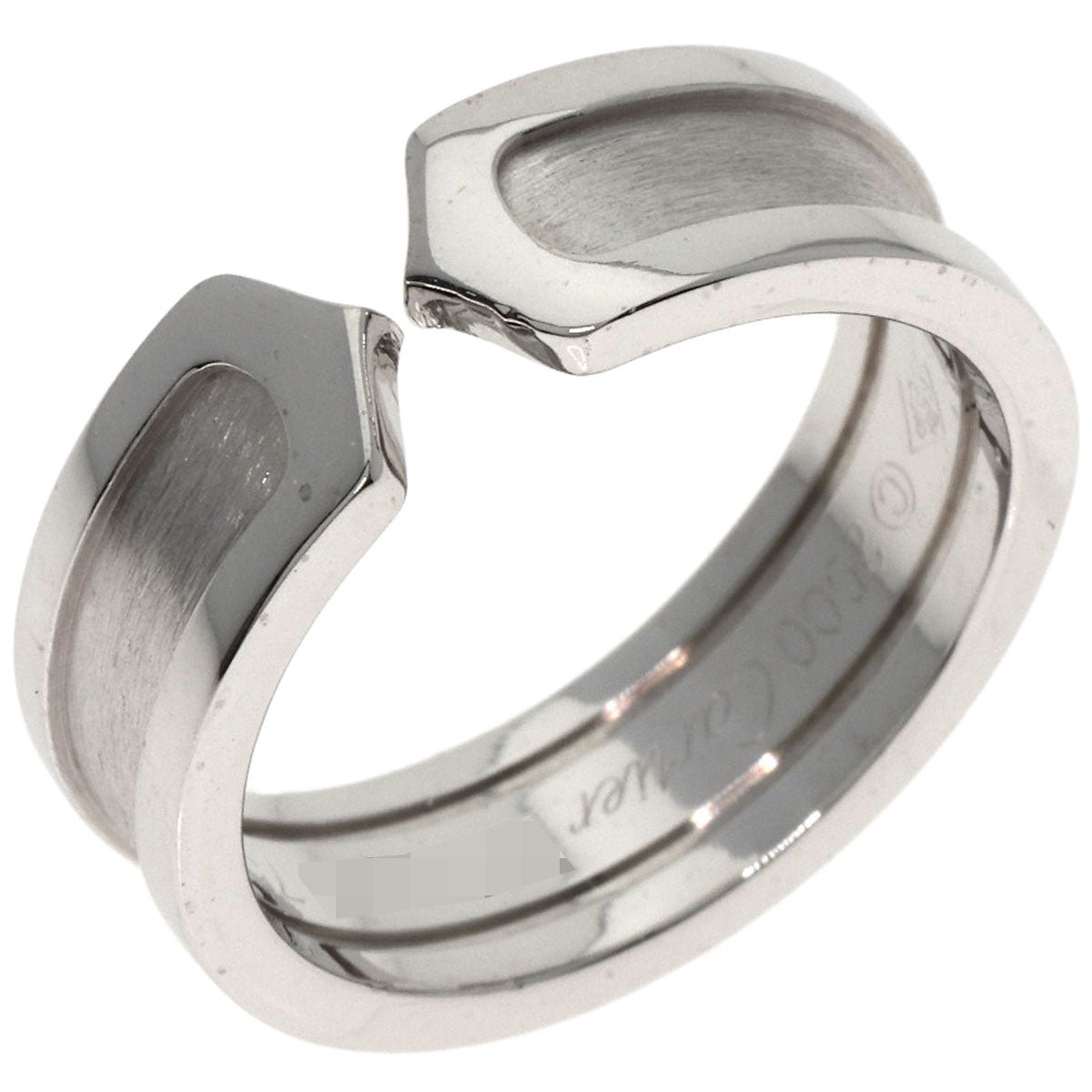 CARTIER   Ring C2 Ring SM #54 K18 White Gold Ladies