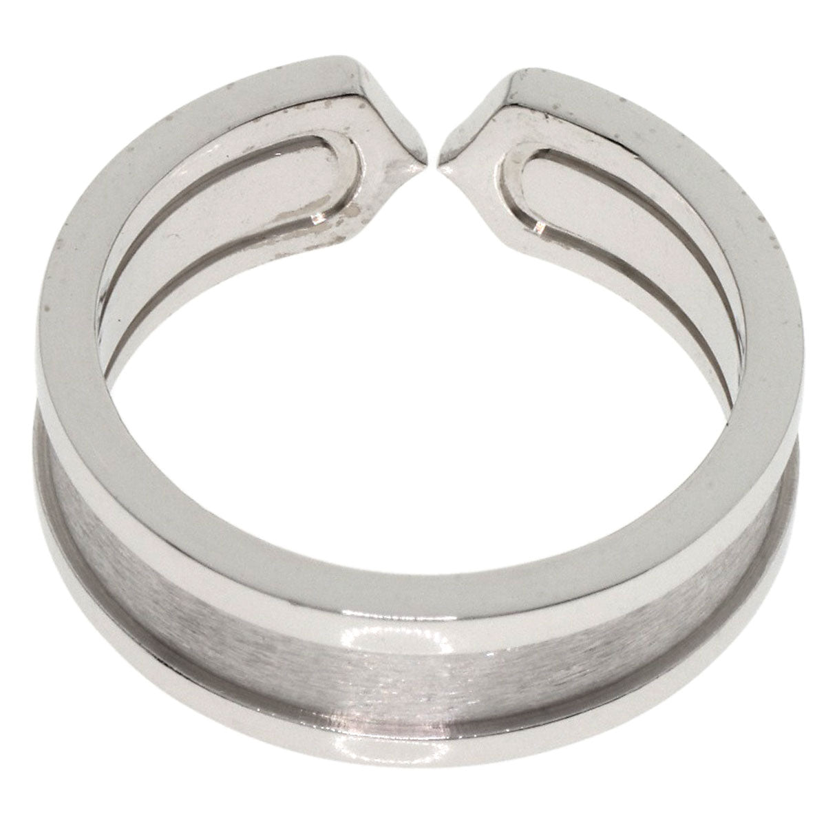 CARTIER   Ring C2 Ring SM #54 K18 White Gold Ladies