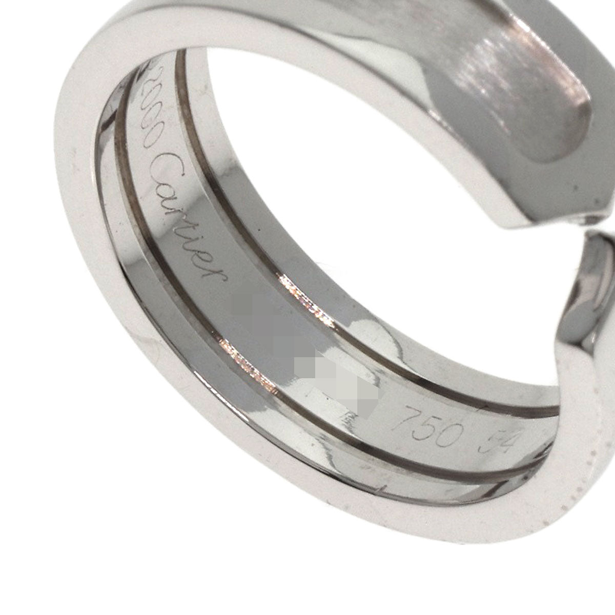 CARTIER   Ring C2 Ring SM #54 K18 White Gold Ladies