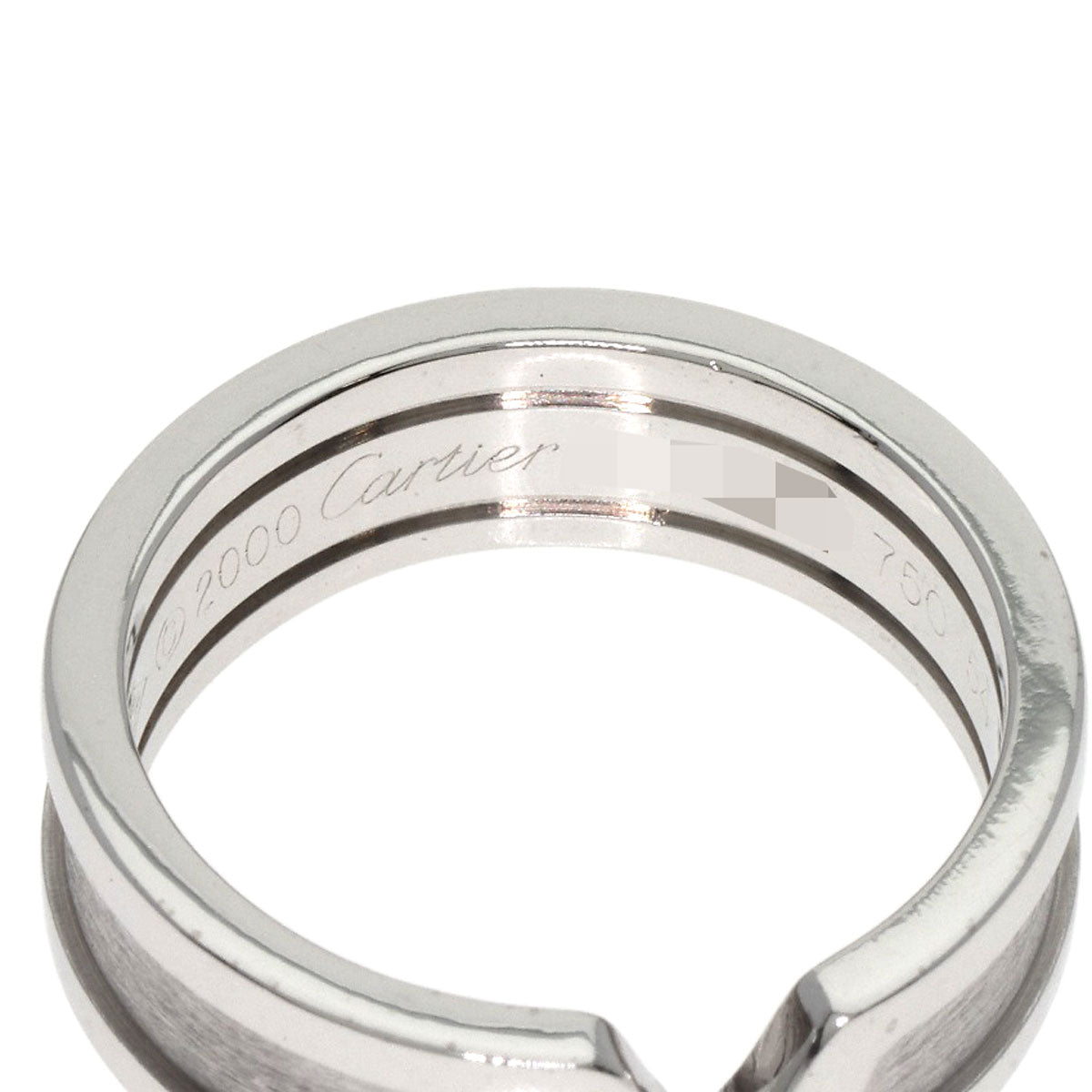 CARTIER   Ring C2 Ring SM #54 K18 White Gold Ladies