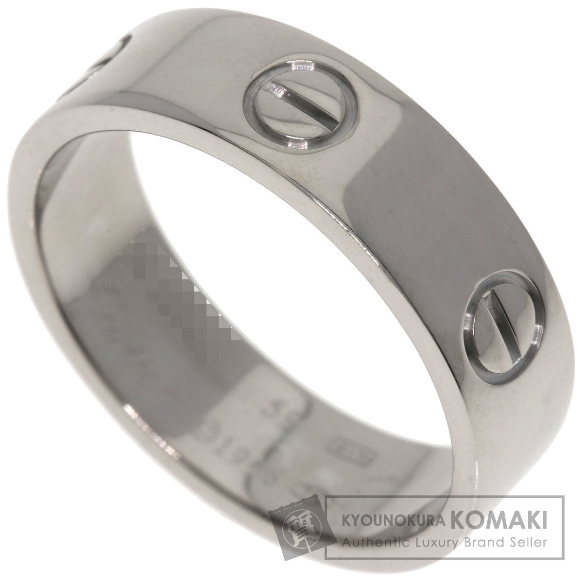 CARTIER love ring #59 Ring K18 White Gold Ladies [Used]