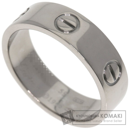 CARTIER love ring #59 Ring K18 White Gold Ladies [Used]