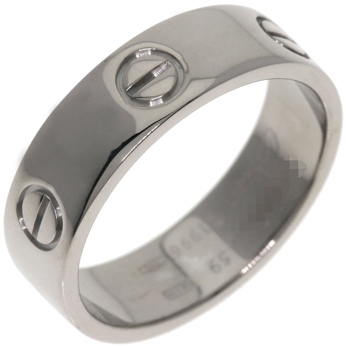 CARTIER love ring #59 Ring K18 White Gold Ladies [Used]