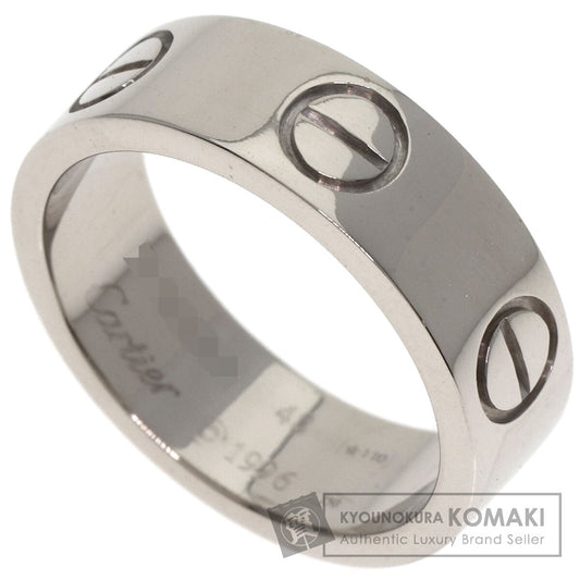 CARTIER love ring #48 Ring K18 White Gold Ladies [Used]