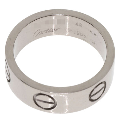 CARTIER love ring #48 Ring K18 White Gold Ladies [Used]