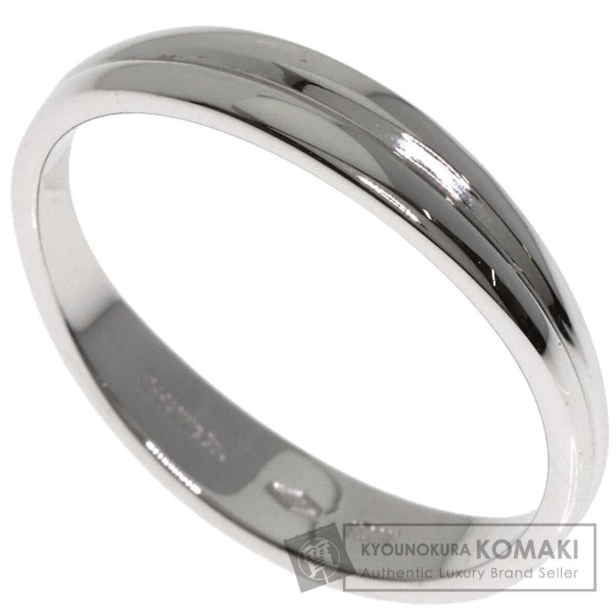TIFFANY&Co. Double Wave Ring K18 White Gold Ladies [Used]