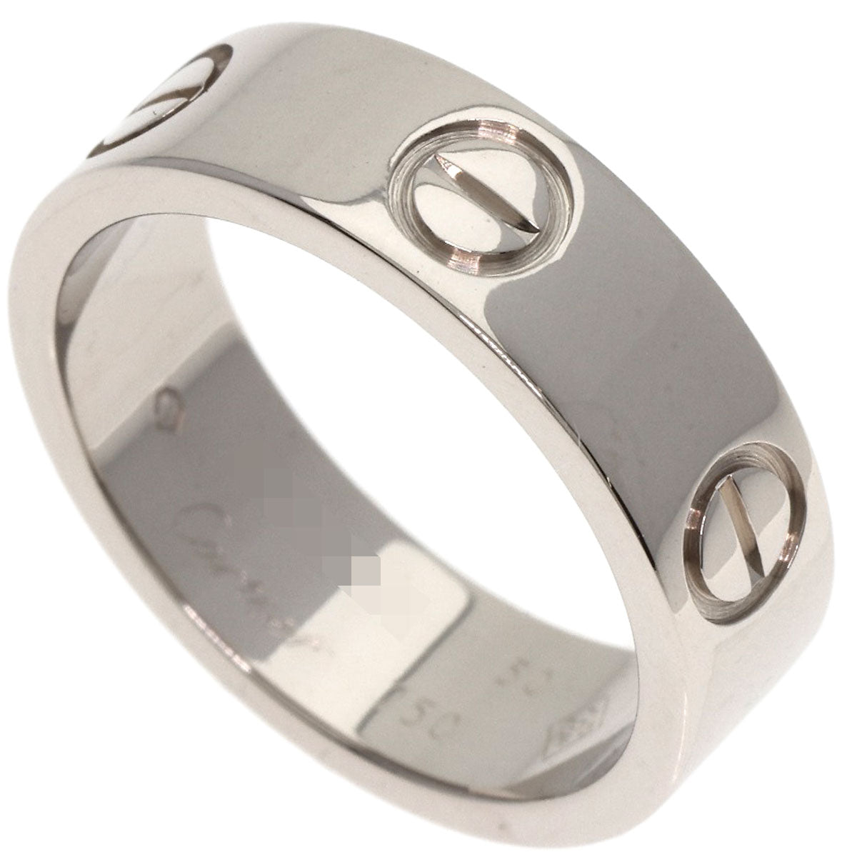 CARTIER   Ring love ring #50 K18 White Gold Ladies