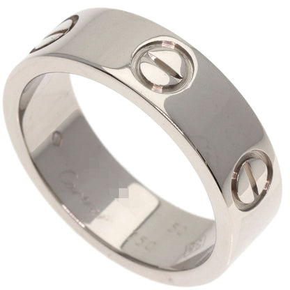 CARTIER   Ring love ring #50 K18 White Gold Ladies