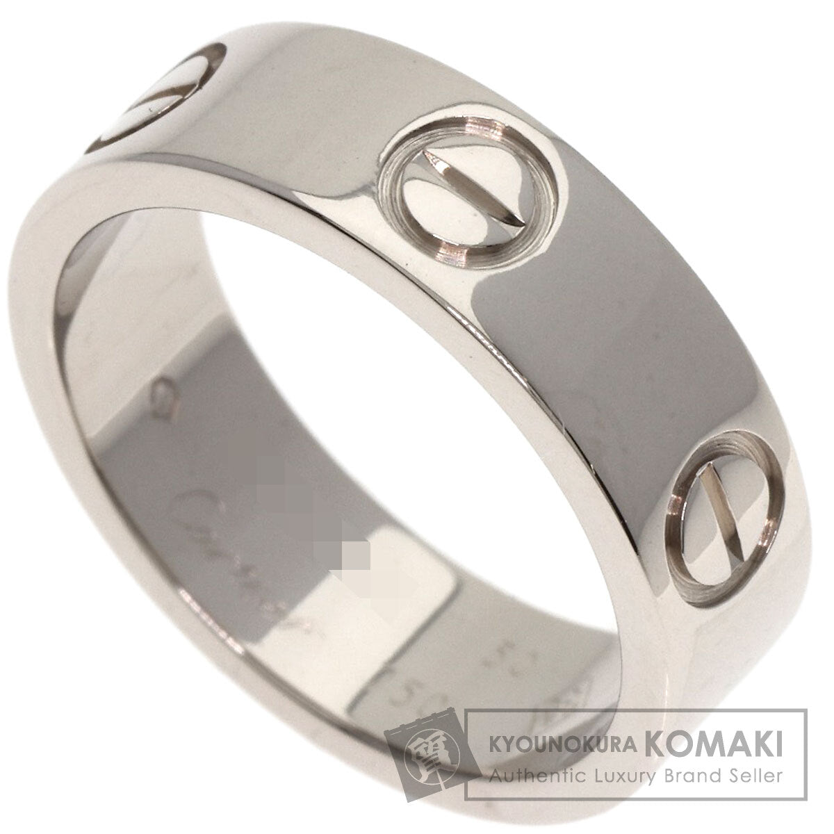CARTIER   Ring love ring #50 K18 White Gold Ladies