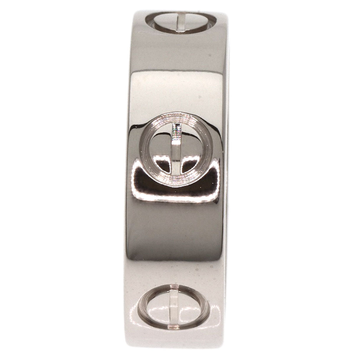 CARTIER   Ring love ring #50 K18 White Gold Ladies