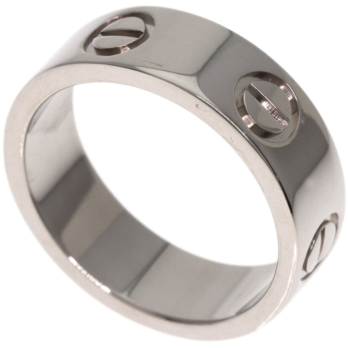 CARTIER   Ring love ring #48 K18 White Gold Ladies