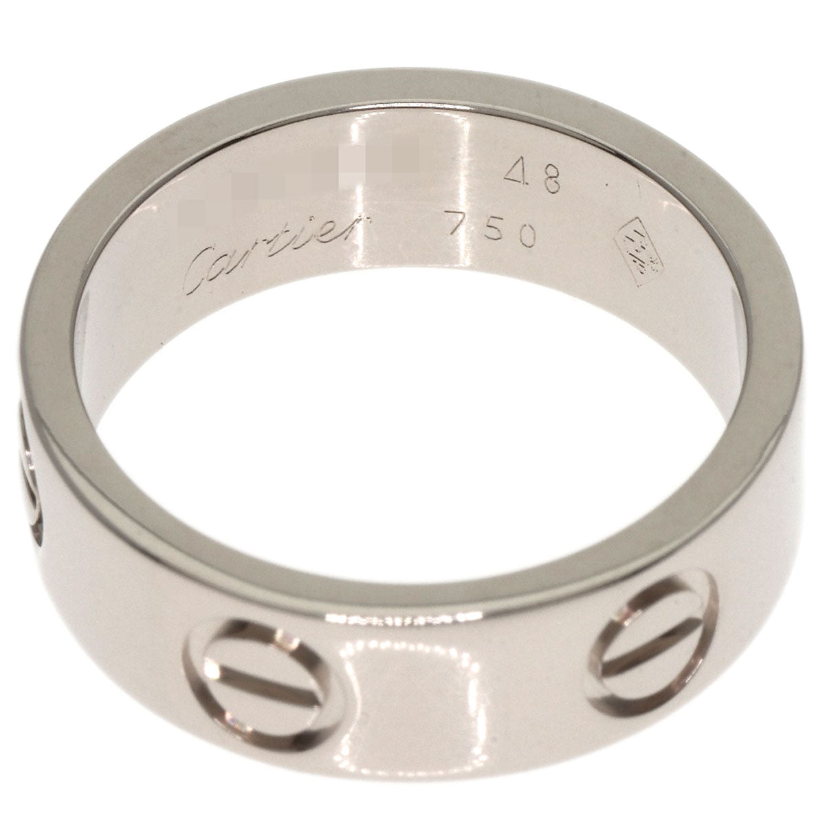 CARTIER   Ring love ring #48 K18 White Gold Ladies