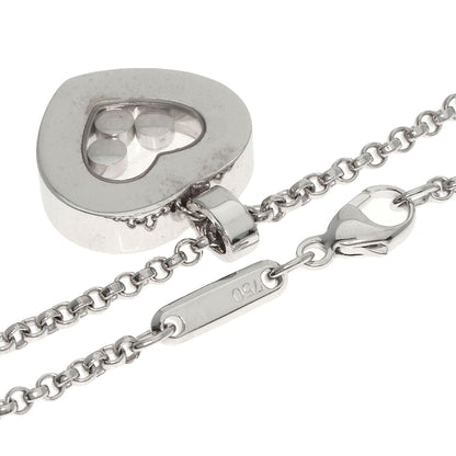 Chopard Happy diamond heart motif Necklace K18 White Gold Ladies [Used]