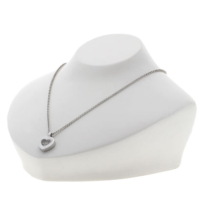 Chopard Happy diamond heart motif Necklace K18 White Gold Ladies [Used]
