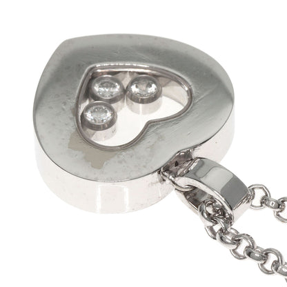 Chopard Happy diamond heart motif Necklace K18 White Gold Ladies [Used]