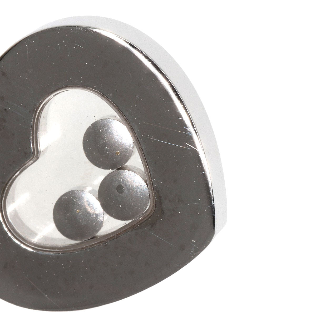 Chopard Happy diamond heart motif Necklace K18 White Gold Ladies [Used]