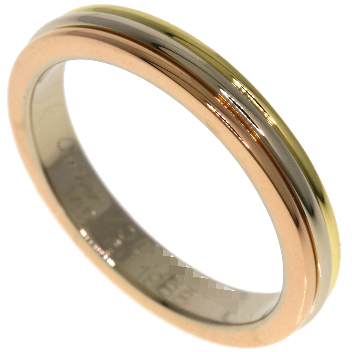 CARTIER Three colors # 49 Ring K18 Yellow Gold K18 White GoldLadies [Used]