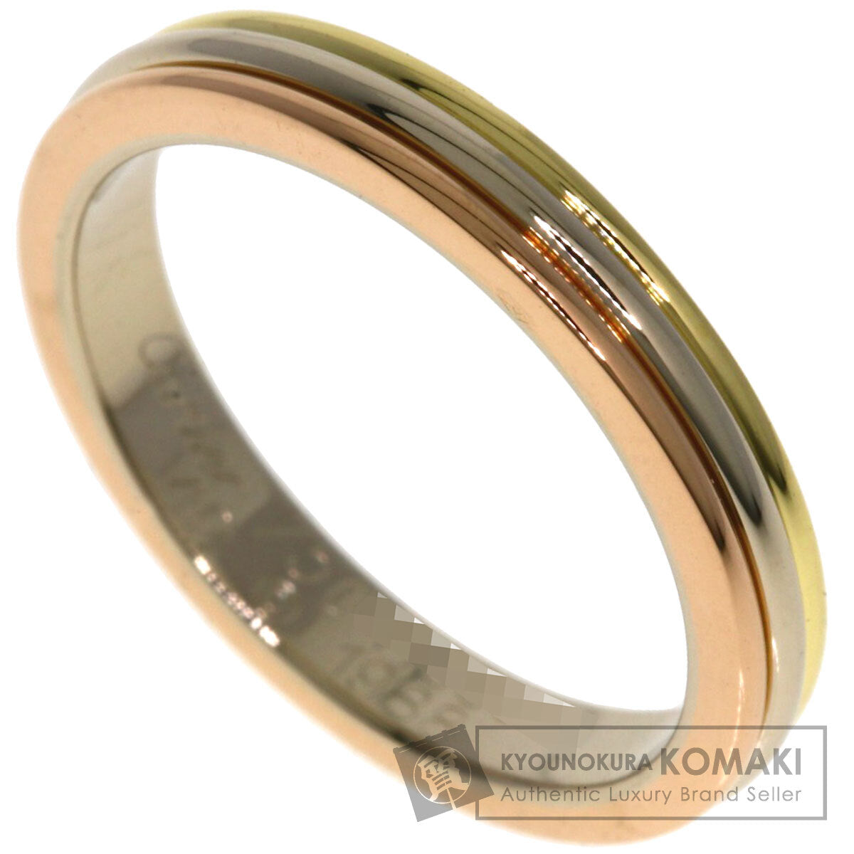 CARTIER Three colors # 49 Ring K18 Yellow Gold K18 White GoldLadies [Used]