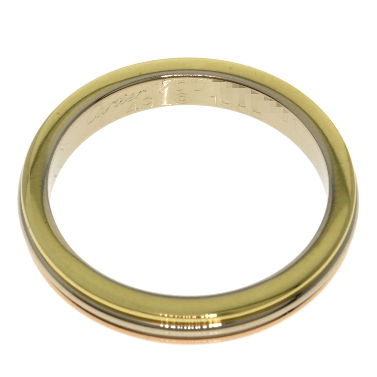 CARTIER Three colors # 49 Ring K18 Yellow Gold K18 White GoldLadies [Used]