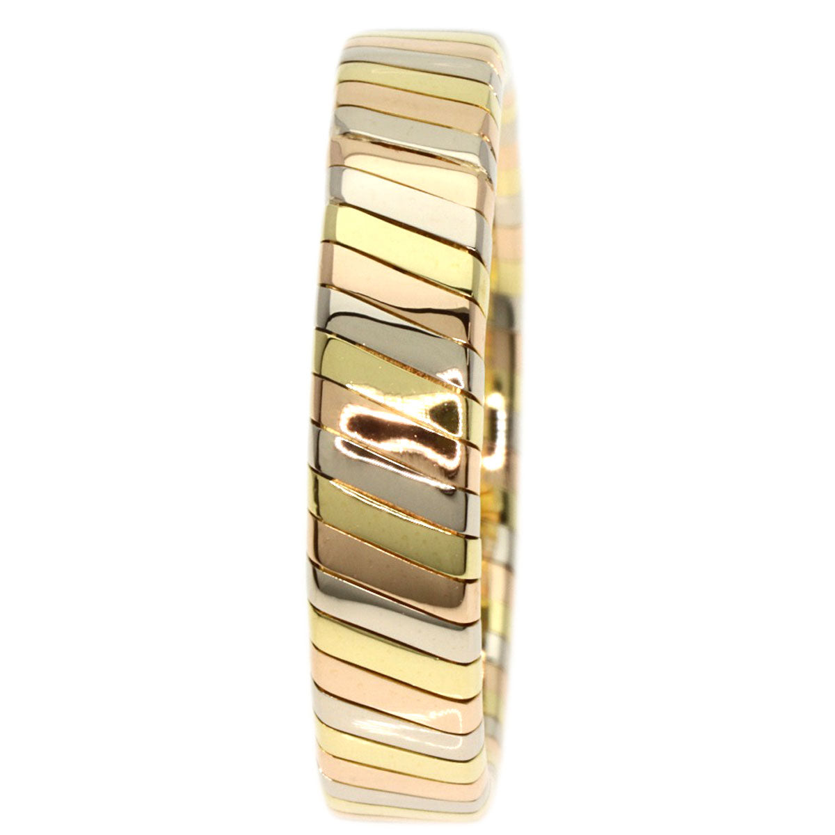 BVLGARI   Ring Tubogas K18 Yellow Gold 18K Pink GoldLadies