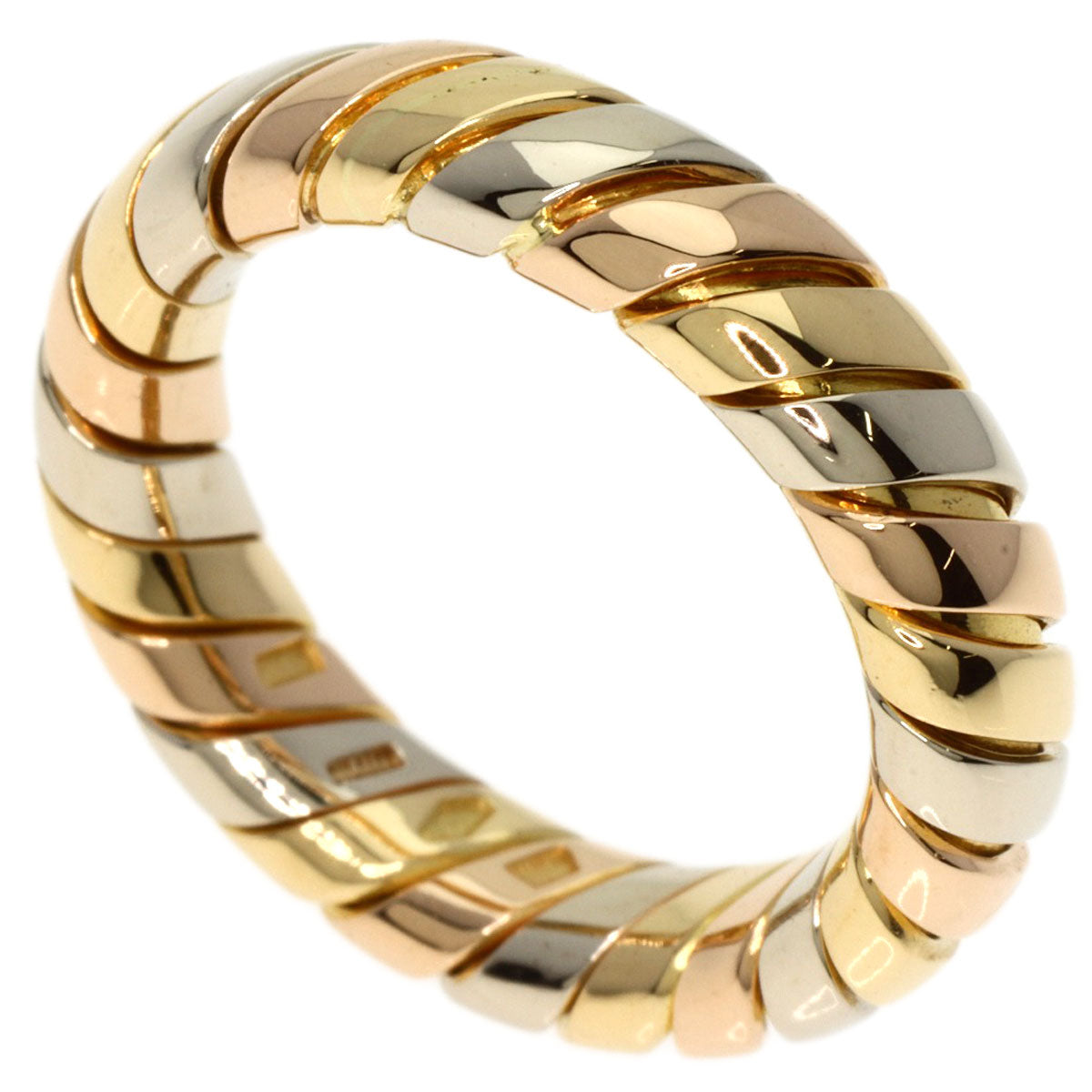 BVLGARI   Ring Tubogas K18 Yellow Gold 18K Pink GoldLadies