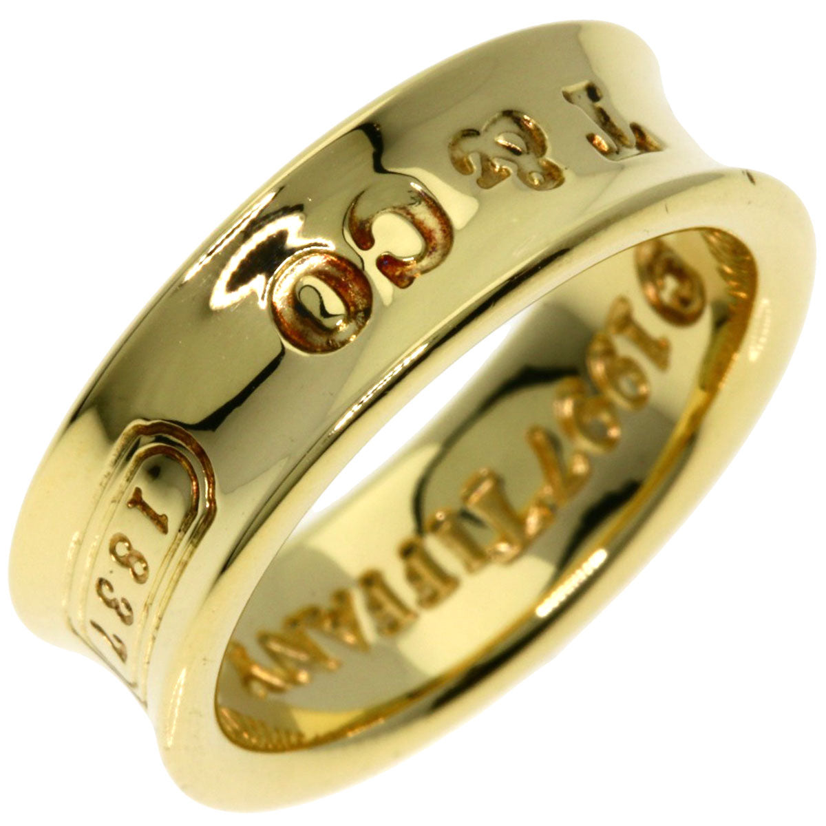 TIFFANY&Co.   Ring 1837 K18 Yellow Gold Ladies