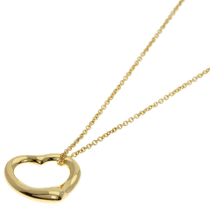 TIFFANY&Co. Open heart Necklace K18 Yellow Gold Ladies [Used]