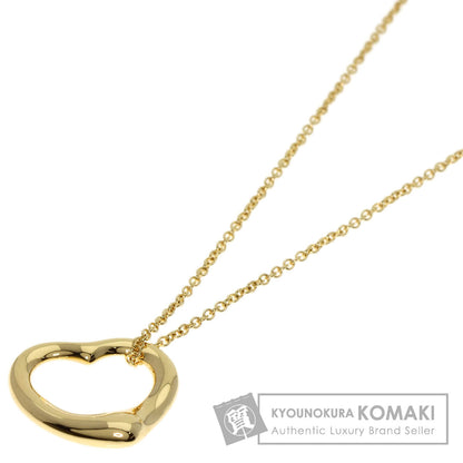 TIFFANY&Co. Open heart Necklace K18 Yellow Gold Ladies [Used]