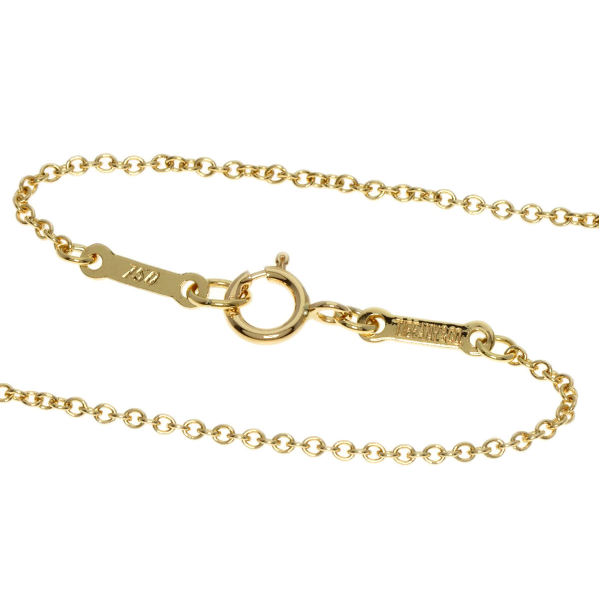 TIFFANY&Co. Open heart Necklace K18 Yellow Gold Ladies [Used]