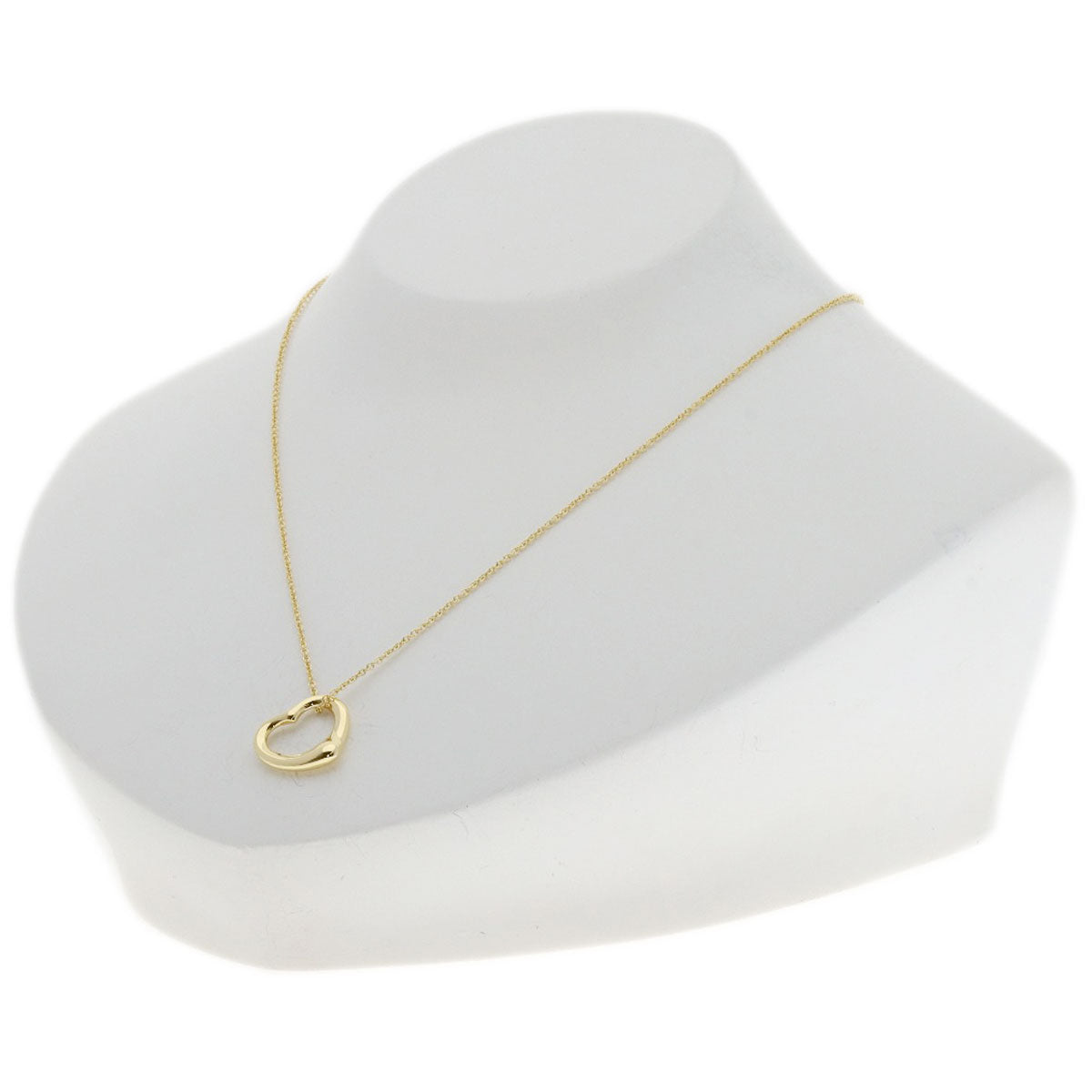 TIFFANY&Co. Open heart Necklace K18 Yellow Gold Ladies [Used]