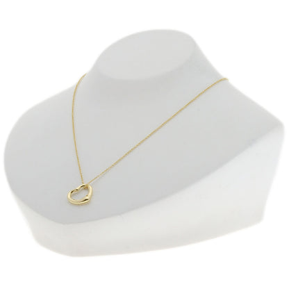 TIFFANY&Co. Open heart Necklace K18 Yellow Gold Ladies [Used]