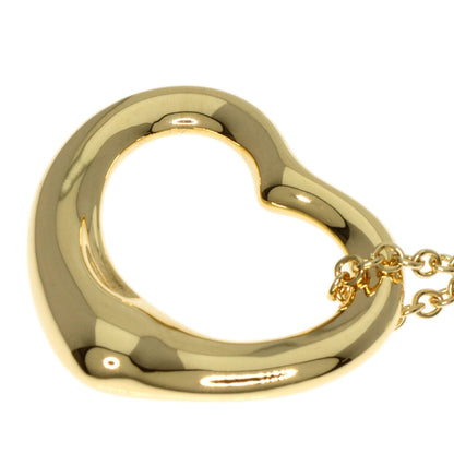 TIFFANY&Co. Open heart Necklace K18 Yellow Gold Ladies [Used]