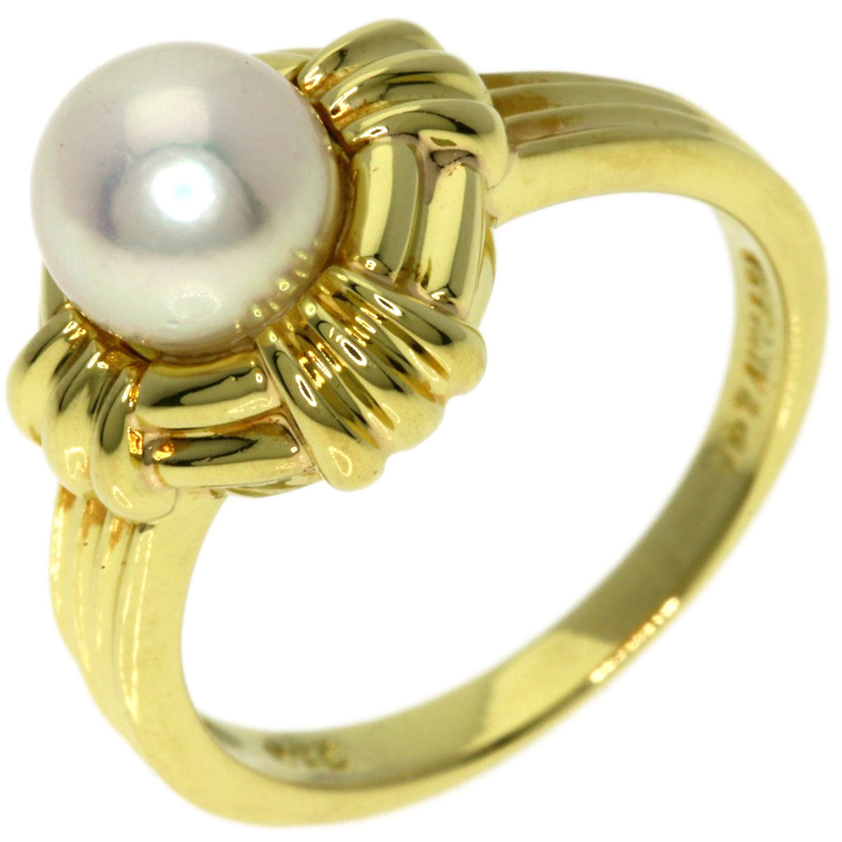 TIFFANY&Co.   Ring Akoya pearl Pearl K18 Yellow Gold Ladies