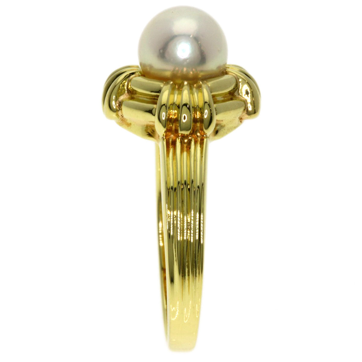 TIFFANY&Co.   Ring Akoya pearl Pearl K18 Yellow Gold Ladies