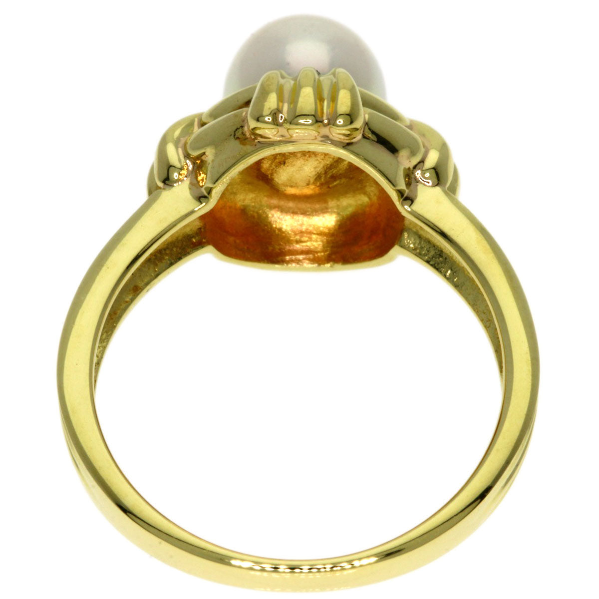 TIFFANY&Co.   Ring Akoya pearl Pearl K18 Yellow Gold Ladies