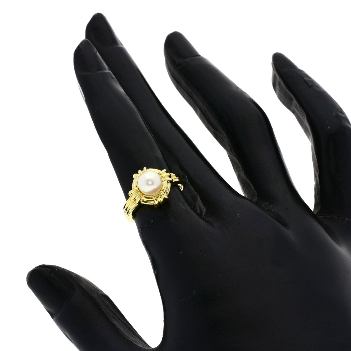 TIFFANY&Co.   Ring Akoya pearl Pearl K18 Yellow Gold Ladies